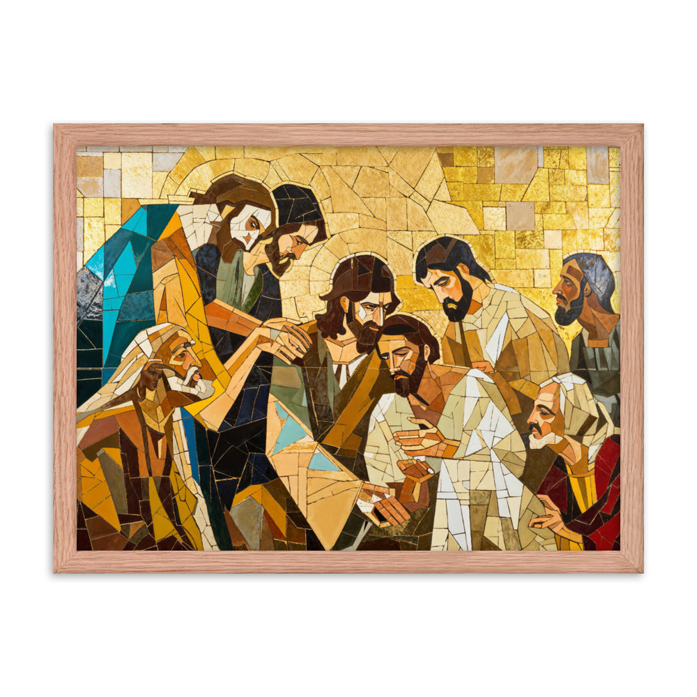 "Jesus Heals The Sick" Christian Canvas Print (Style 01)