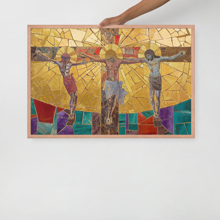 "Bishop Holding Chalice" Christian Framed Poster(Style 01)