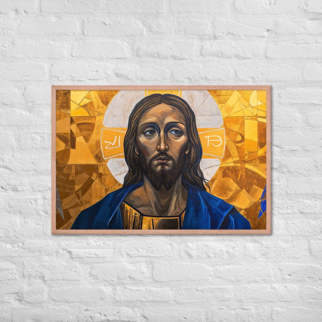 "Portrait of Jesus" Christian Framed Poster (Style 01)