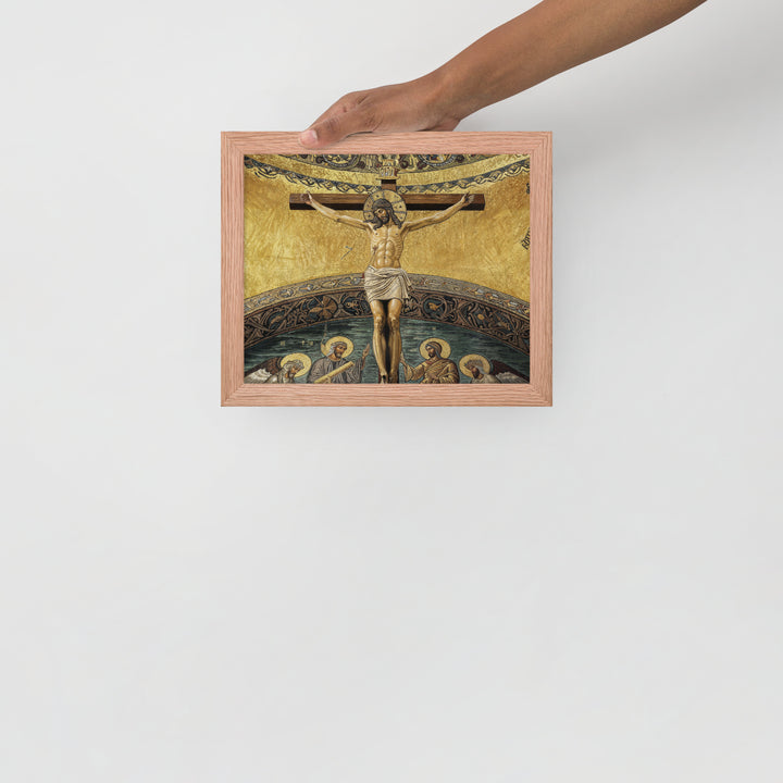 ”The Crucifixion" Christian Framed Poster (Style 2)