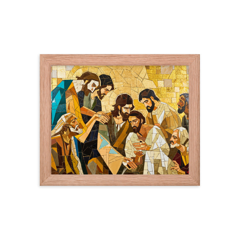 "Jesus Heals The Sick" Christian Canvas Print (Style 01)