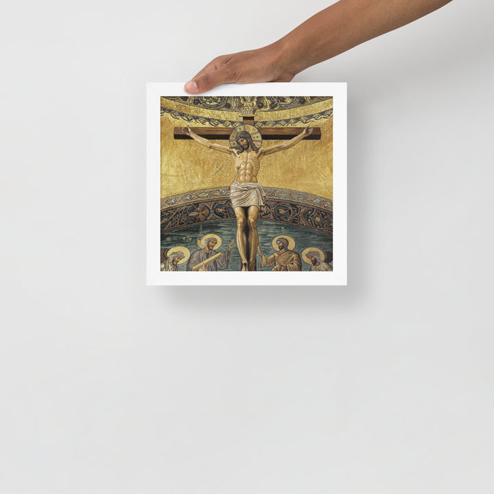 ”The Crucifixion" Christian Framed Poster (Style 2)