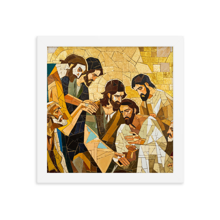 "Jesus Heals The Sick" Christian Canvas Print (Style 01)