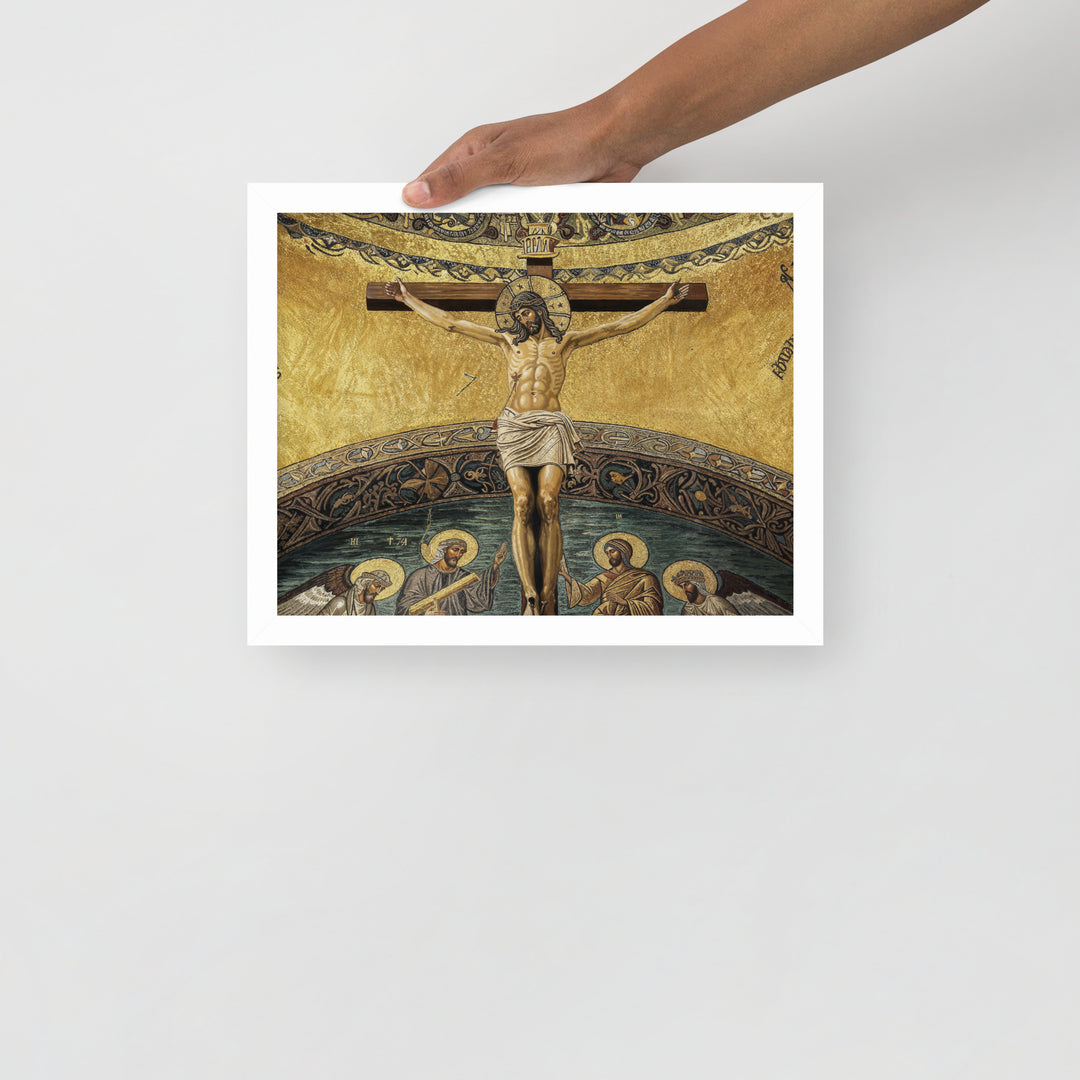 ”The Crucifixion" Christian Framed Poster (Style 2)