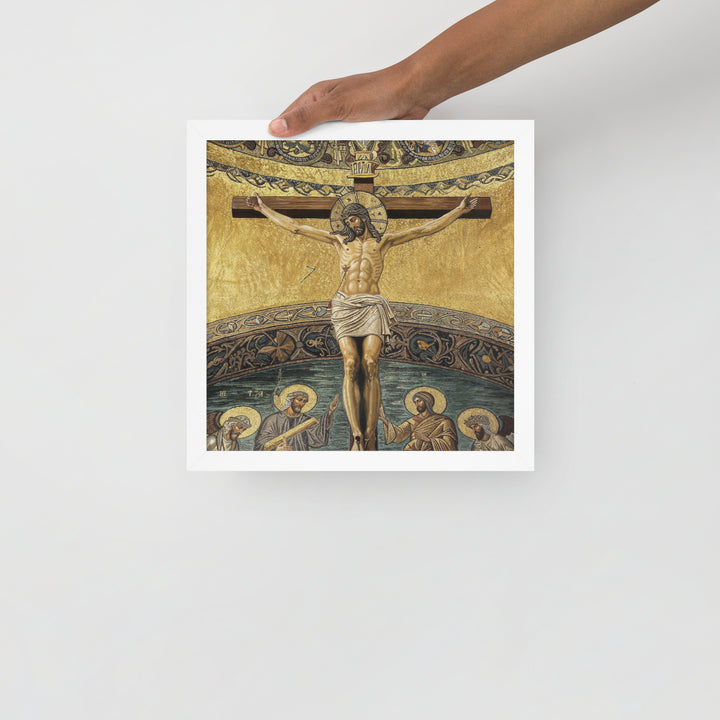 ”The Crucifixion" Christian Framed Poster (Style 2)