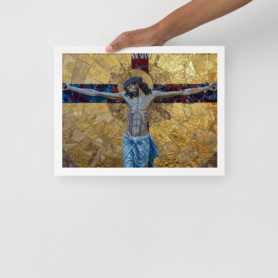 "The Crucifixion" Christian Framed Poster (Style 2)