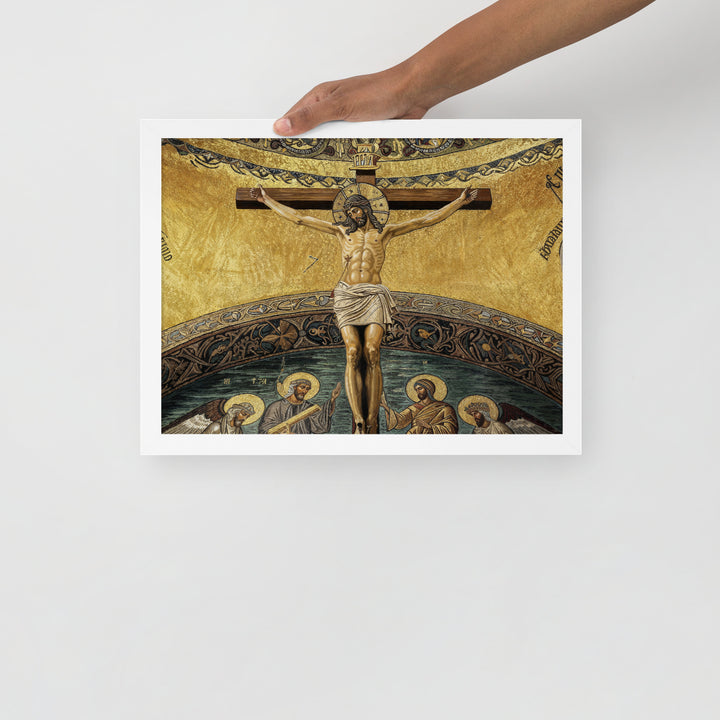 ”The Crucifixion" Christian Framed Poster (Style 2)