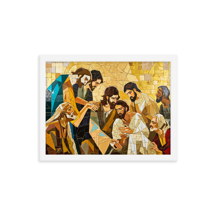 "Jesus Heals The Sick" Christian Canvas Print (Style 01)