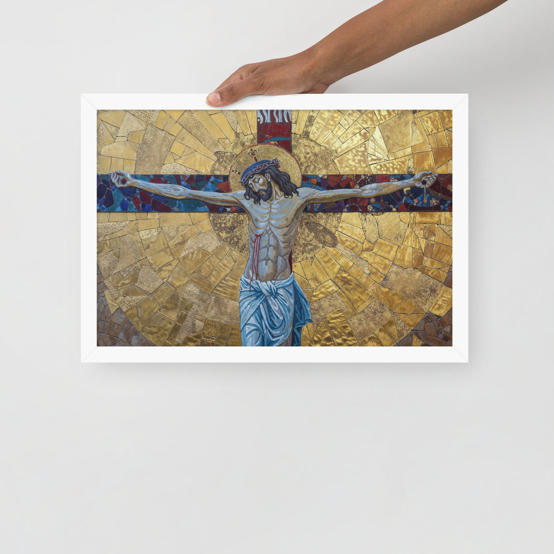 "The Crucifixion" Christian Framed Poster (Style 2)