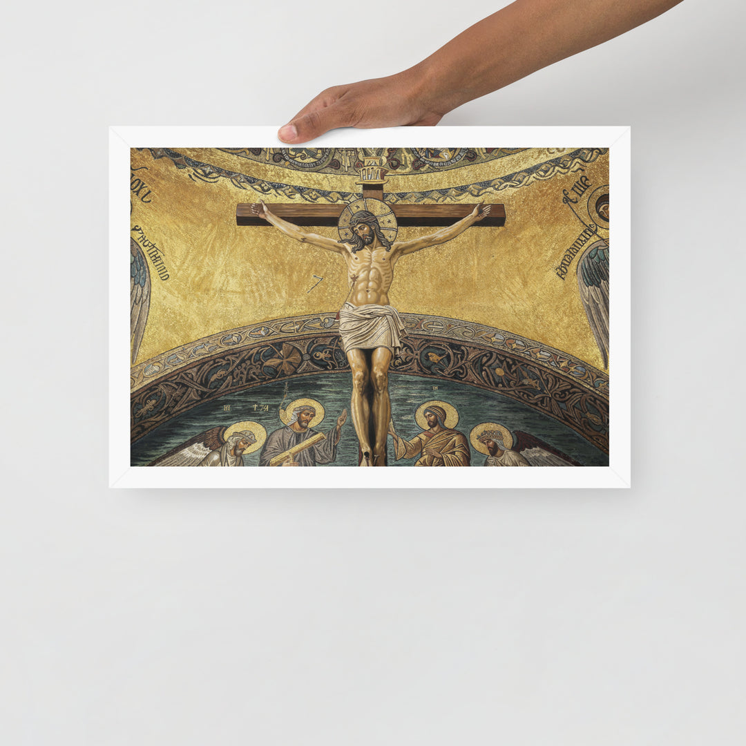 ”The Crucifixion" Christian Framed Poster (Style 2)