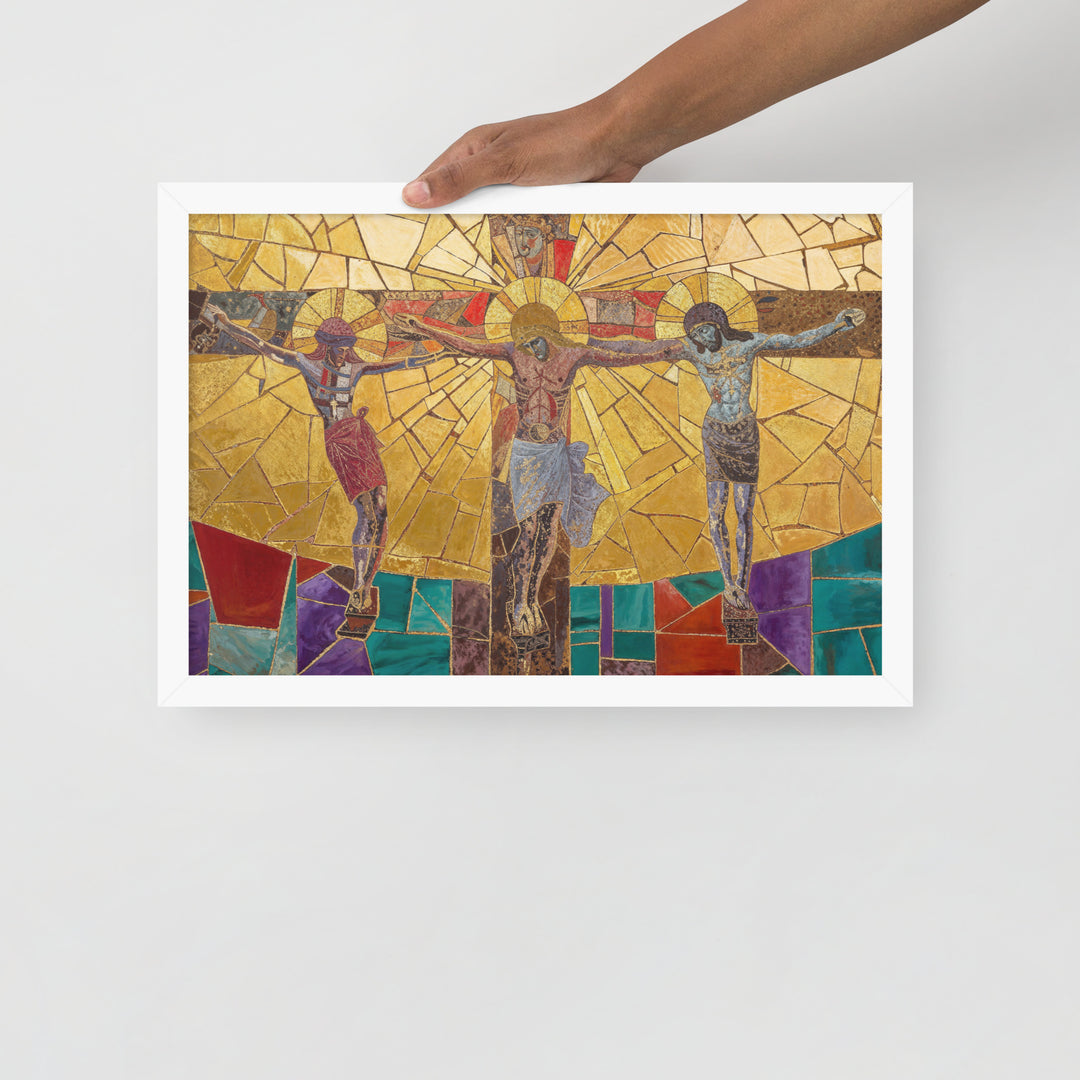 "Bishop Holding Chalice" Christian Framed Poster(Style 01)