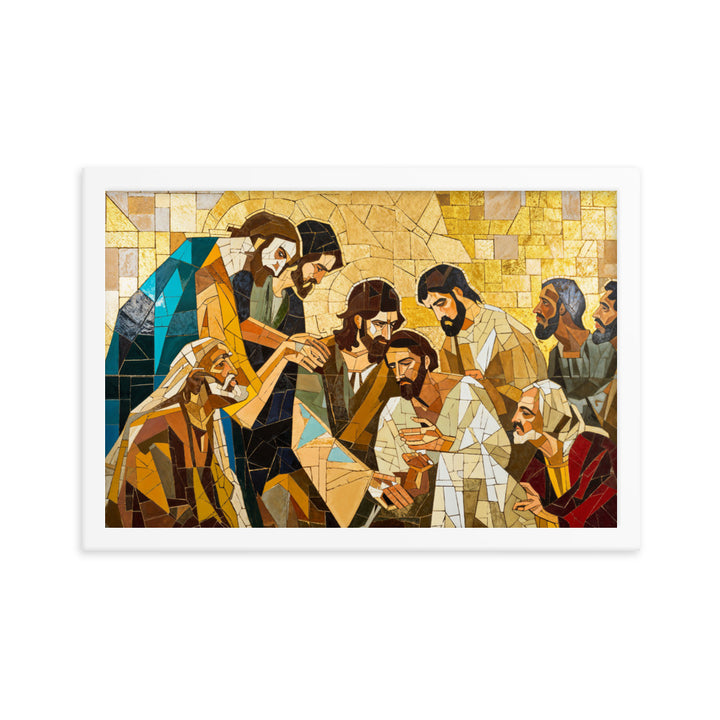 "Jesus Heals The Sick" Christian Canvas Print (Style 01)