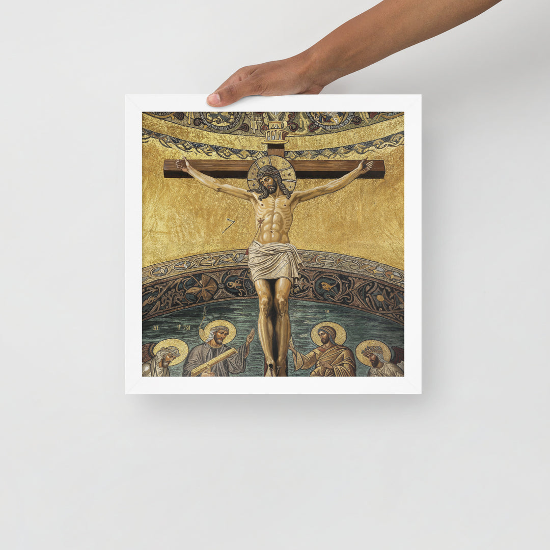 ”The Crucifixion" Christian Framed Poster (Style 2)