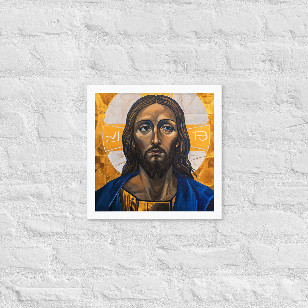 "Portrait of Jesus" Christian Framed Poster (Style 01)