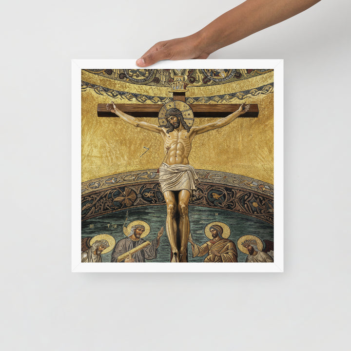 ”The Crucifixion" Christian Framed Poster (Style 2)