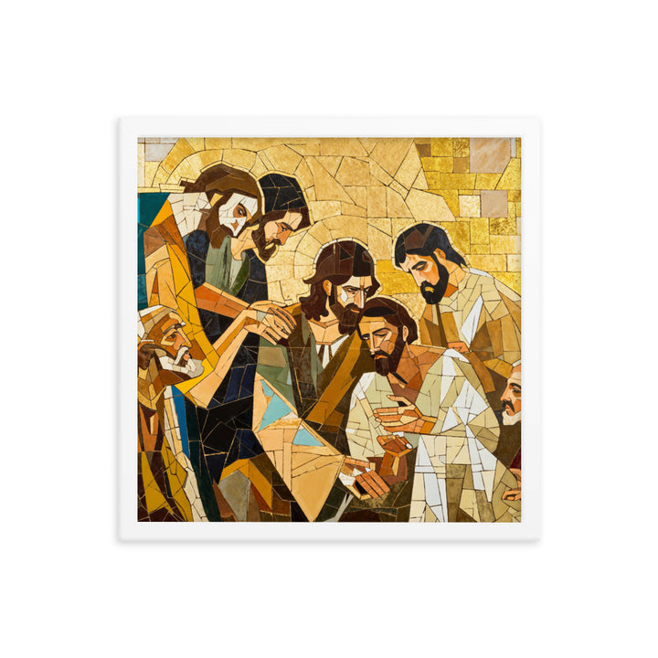 "Jesus Heals The Sick" Christian Canvas Print (Style 01)