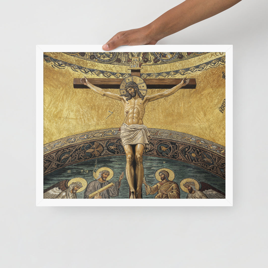 ”The Crucifixion" Christian Framed Poster (Style 2)