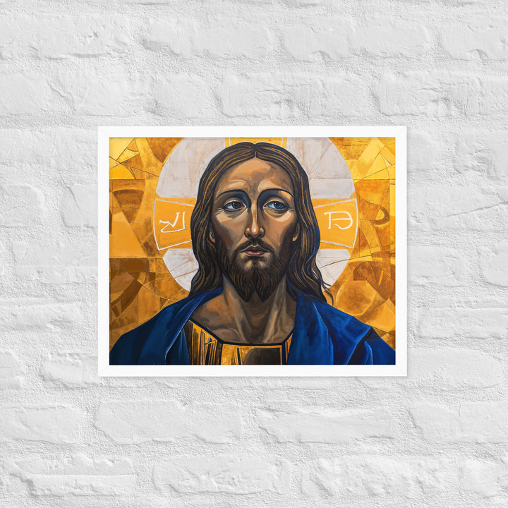 "Portrait of Jesus" Christian Framed Poster (Style 01)