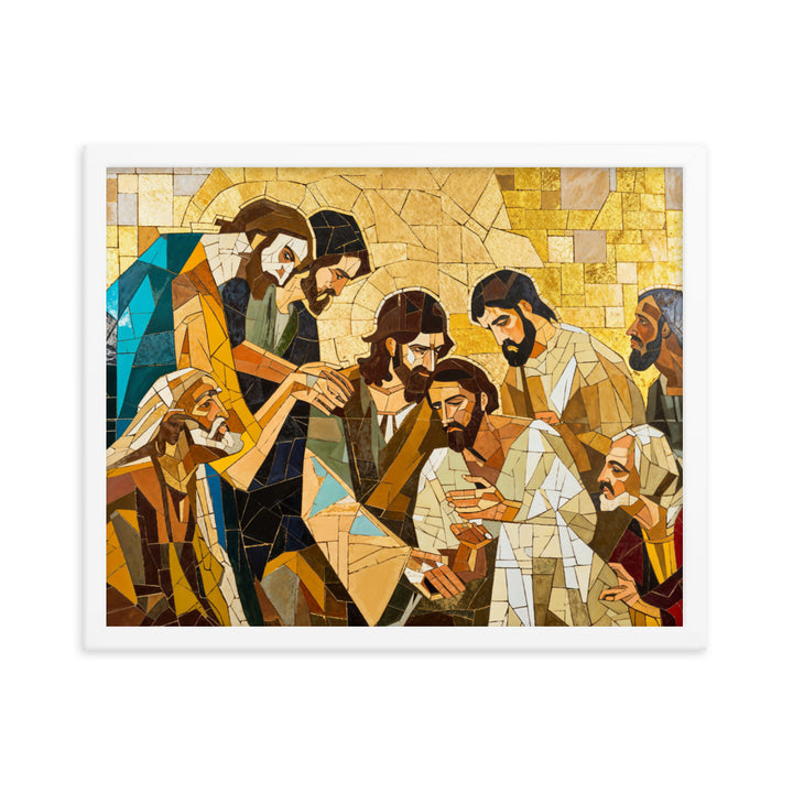 "Jesus Heals The Sick" Christian Canvas Print (Style 01)