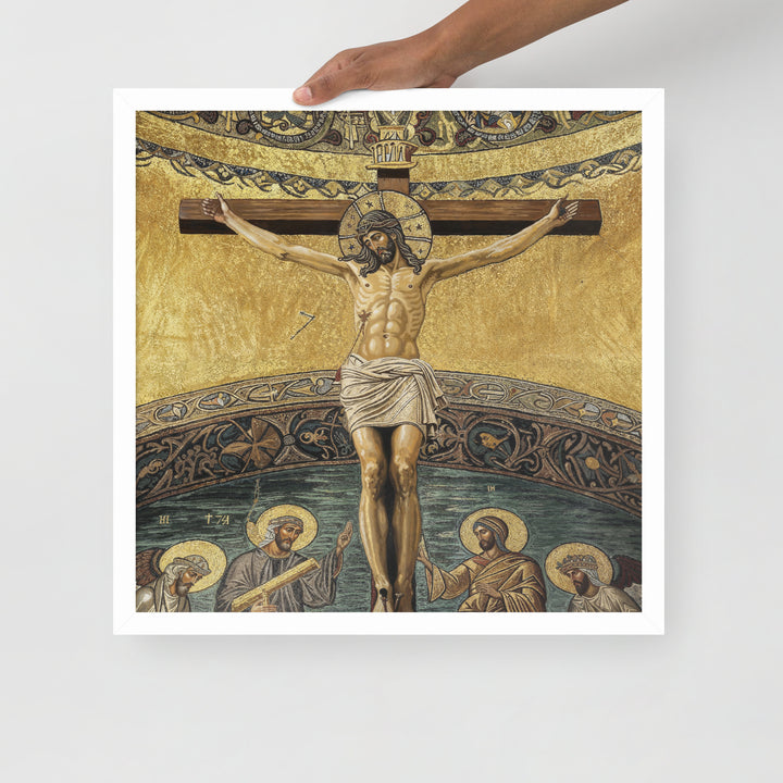 ”The Crucifixion" Christian Framed Poster (Style 2)