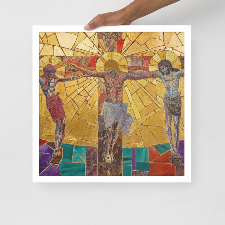 "Bishop Holding Chalice" Christian Framed Poster(Style 01)