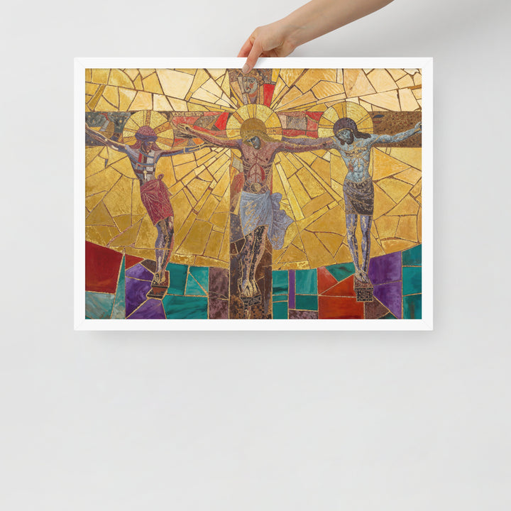 "The Crucifixion" Christian Framed Poster (Style 1)