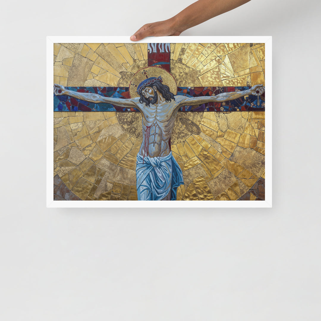 "The Crucifixion" Christian Framed Poster (Style 2)