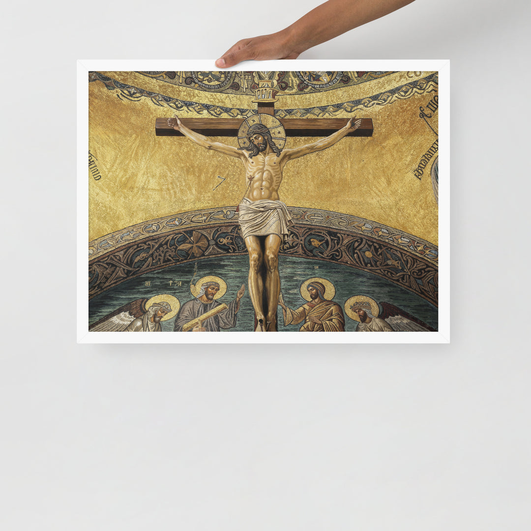 ”The Crucifixion" Christian Framed Poster (Style 2)