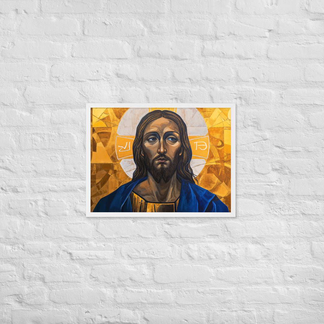 "Portrait of Jesus" Christian Framed Poster (Style 01)