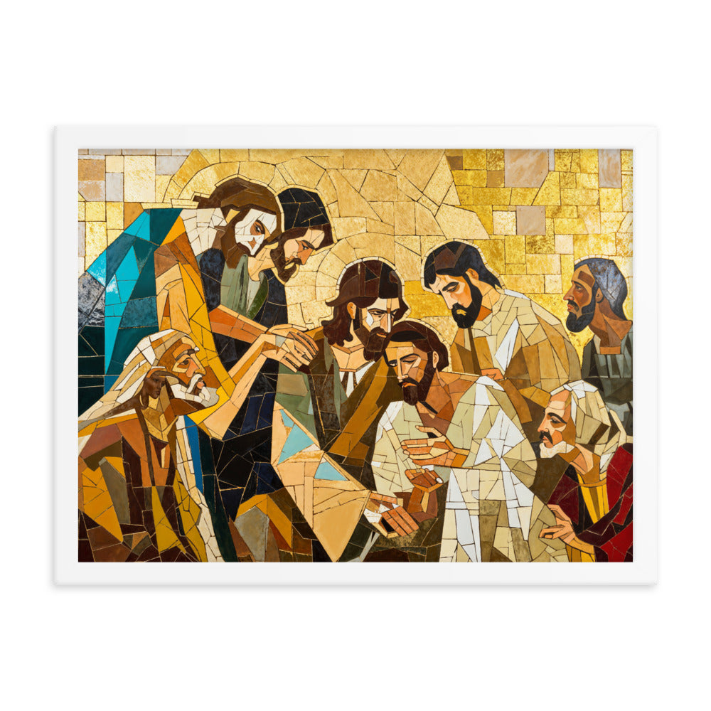 "Jesus Heals The Sick" Christian Canvas Print (Style 01)