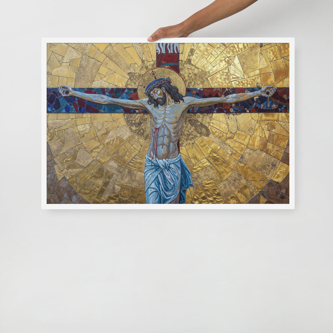 "The Crucifixion" Christian Framed Poster (Style 2)