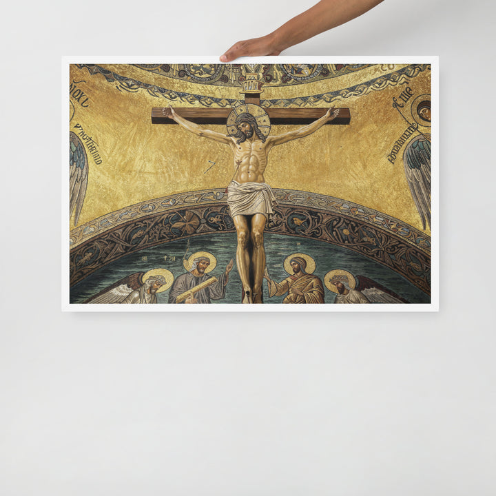 ”The Crucifixion" Christian Framed Poster (Style 2)