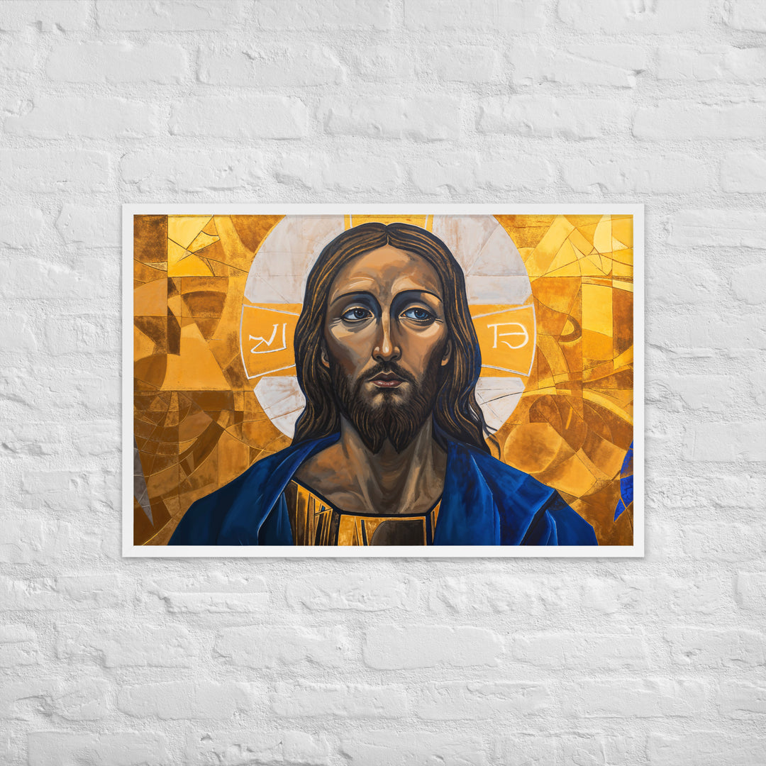 "Portrait of Jesus" Christian Framed Poster (Style 01)