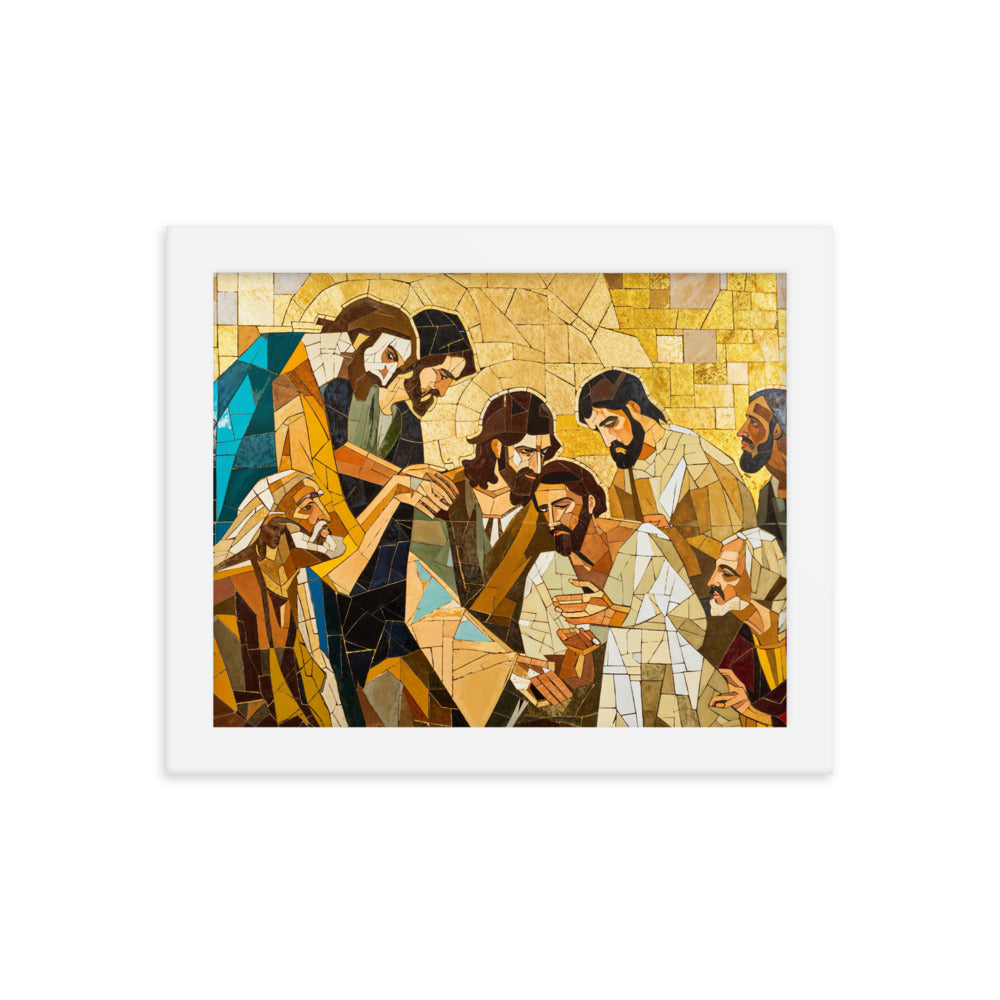 "Jesus Heals The Sick" Christian Canvas Print (Style 01)