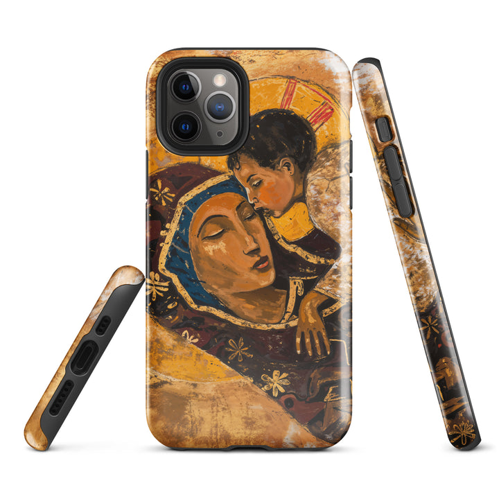 “Virgin Mary holding Christ” Christian iPhone Case (Style 01)