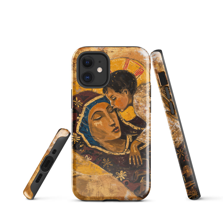 “Virgin Mary holding Christ” Christian iPhone Case (Style 01)