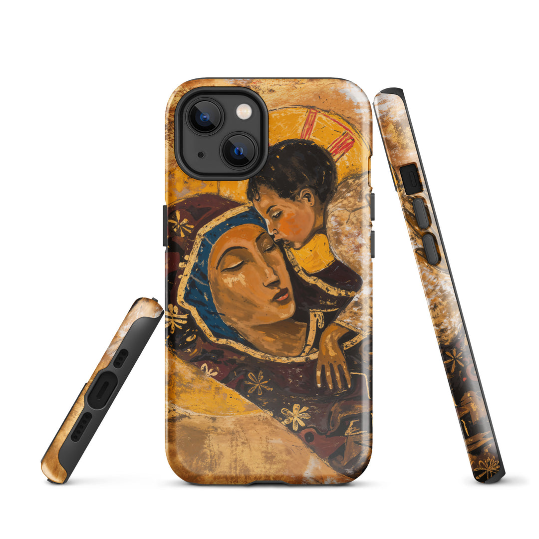 “Virgin Mary holding Christ” Christian iPhone Case (Style 01)