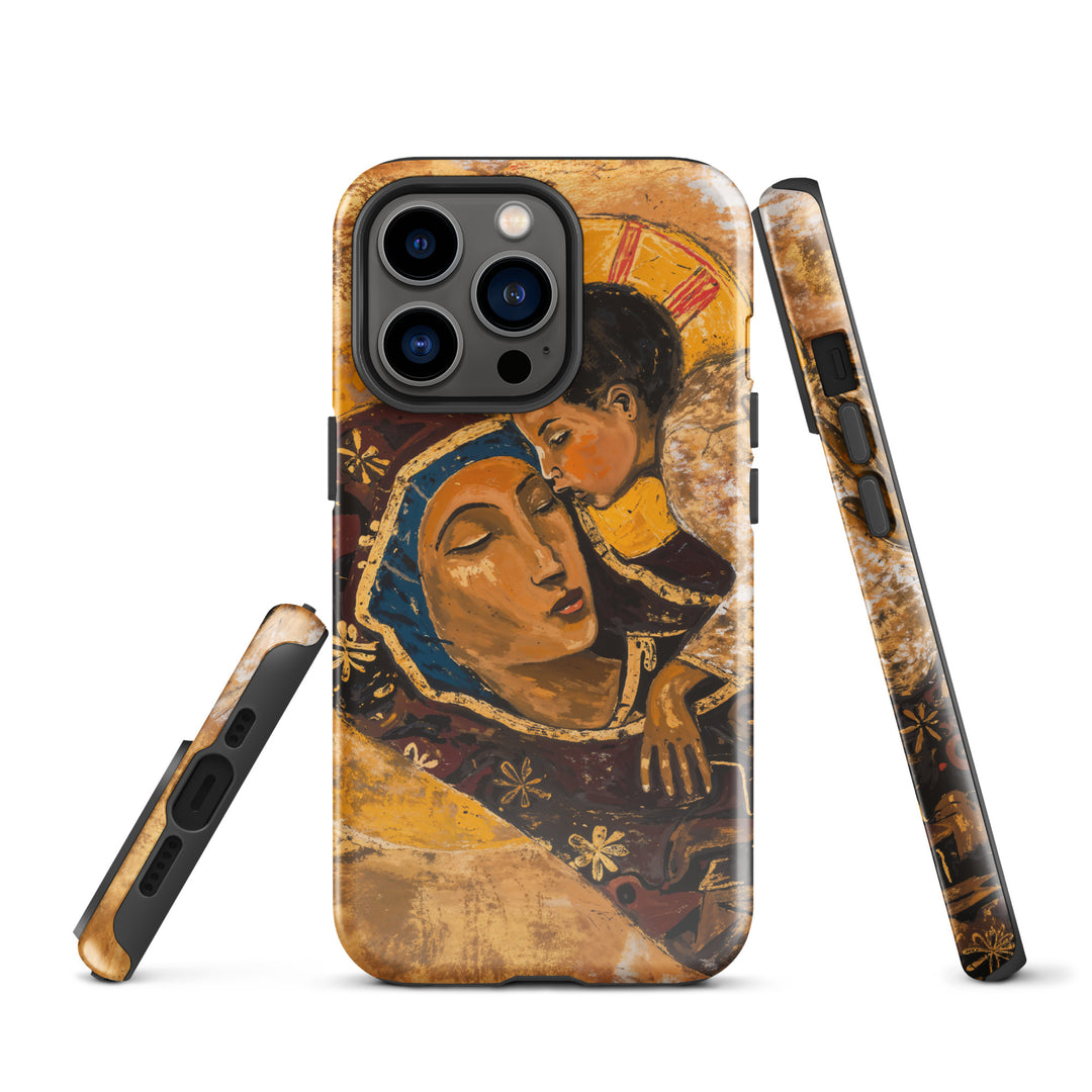 “Virgin Mary holding Christ” Christian iPhone Case (Style 01)