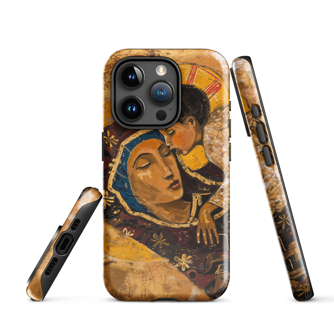 “Virgin Mary holding Christ” Christian iPhone Case (Style 01)