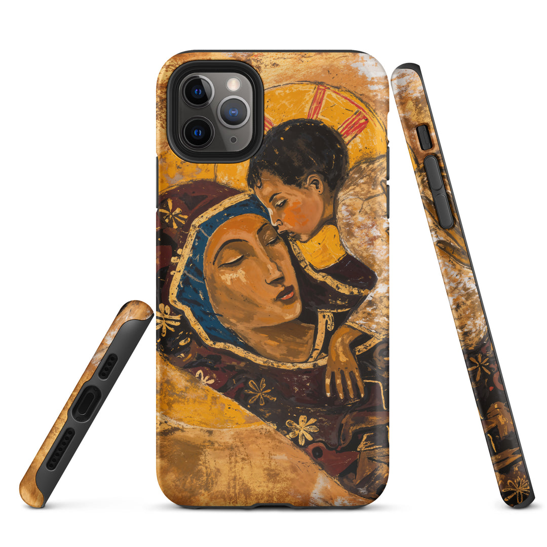 “Virgin Mary holding Christ” Christian iPhone Case (Style 01)