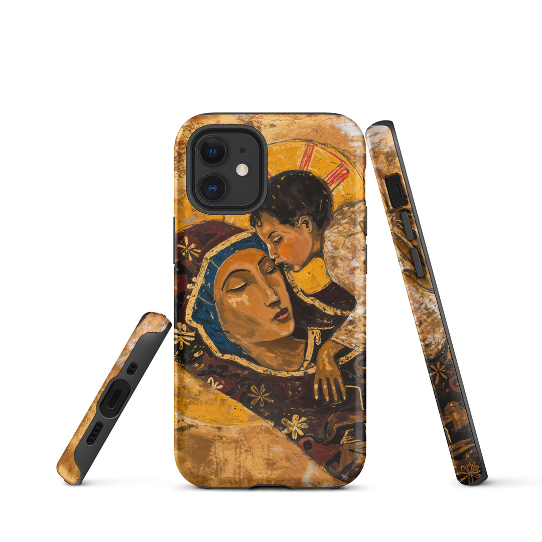 “Virgin Mary holding Christ” Christian iPhone Case (Style 01)