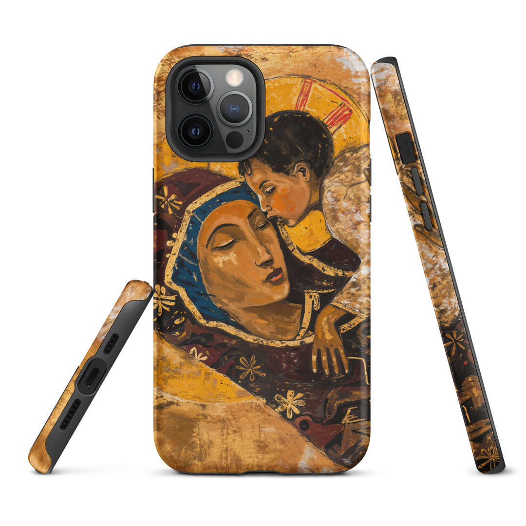 “Virgin Mary holding Christ” Christian iPhone Case (Style 01)