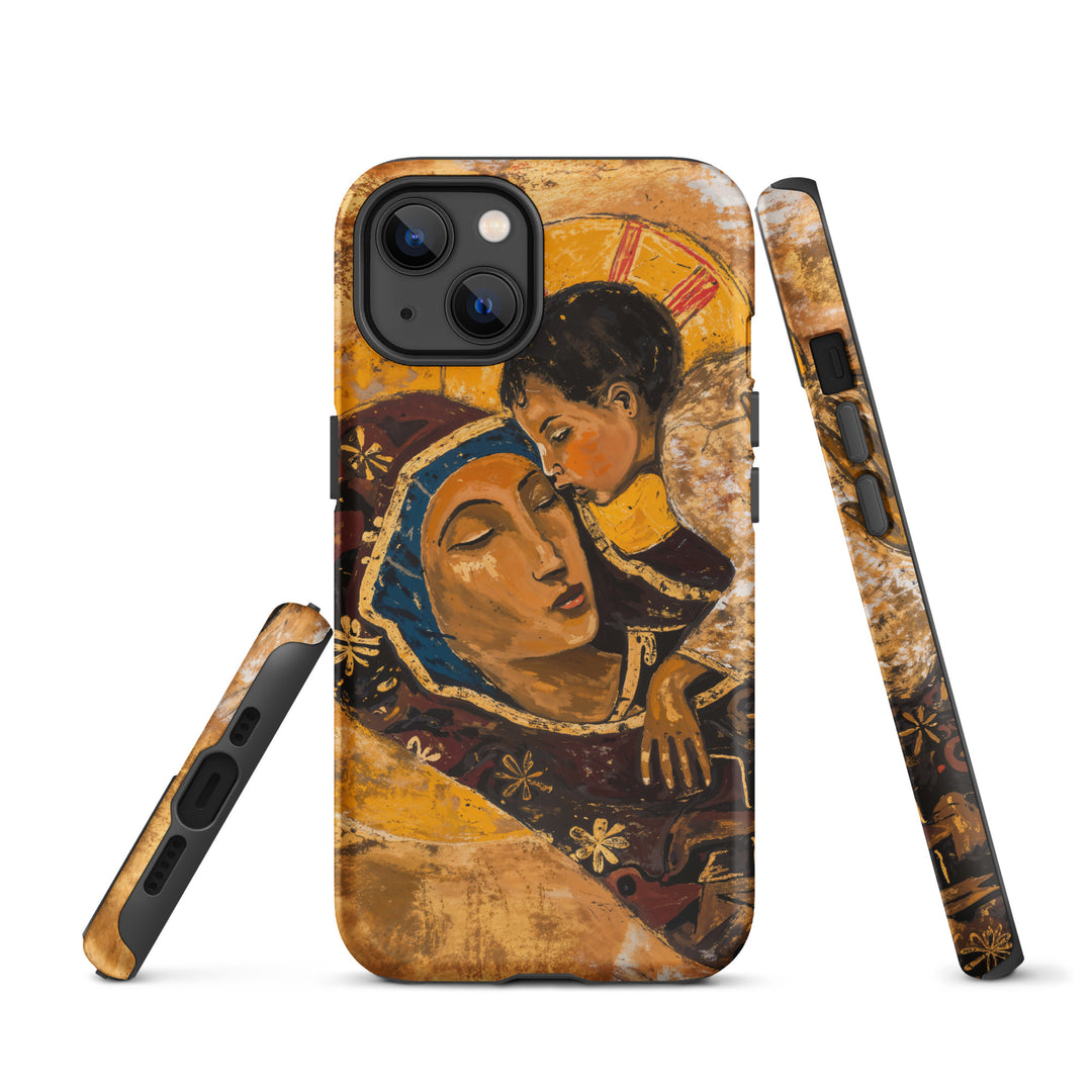 “Virgin Mary holding Christ” Christian iPhone Case (Style 01)